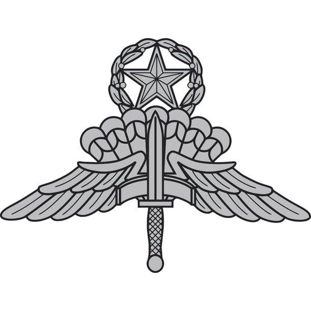Military Freefall Parachutist Badge Vinyl Decal Sticker